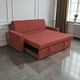 thumbnail image 1 of Sofa Cama Milano Tres Posiciones Lino Rojo, 1 of 3