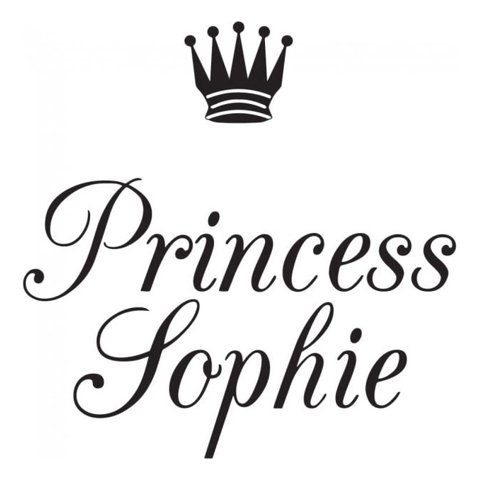 Rienda Libre Graphics - Decomural Personalised Name Princess Crown Ws-44235