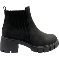 Botin Mujer Negro Plataforma Venecia Detogni