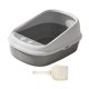 thumbnail image 5 of Cajas De Arena Para Gatos Grandes, Con Lados Altos, Para Gatos Peque?os Y Grandes, XL, Gris, 5 of 5