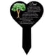 thumbnail image 1 of Placa conmemorativa Lápida de cementerio Poste de jardín conmemorativo negro Patio al aire libre Cementerio de simpatía Decoración de cementerio impermeable, corazón, 1 of 5