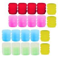 Ioensy - 20 Tapas De Vástago De Válvula De Rueda Automática Luminosa Para Vehículos De Motocicletas