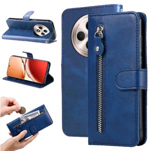 Gangxun - Funda Con Cremallera Para Oppo Reno 12F 5G, Carcasa Cartera De Cuero Pu Con Soporte Y Tarjetero