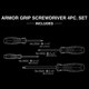 thumbnail image 5 of Juego de destornilladores VESSEL ARMOR GRIP Cross Point JISDRIVE, 4 unidades, 5 of 6