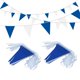 thumbnail image 1 of Guirnalda LUSEOAN 30 m Azul y Blanco 60 piezas de banderines, 1 of 7