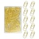 thumbnail image 1 of Clips de papel QUJUFIND 20 mm corazón dorado - paquete de 100, 1 of 6