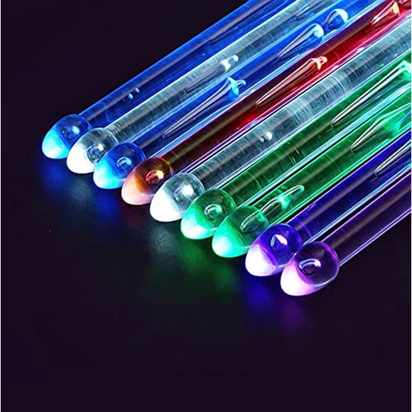 Baquetas Vhffoso recargables con 15 luces LED que cambian de color
