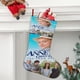 thumbnail image 2 of Ana de las Tejas Verdes Tema: Calcetines de Navidad, fino lino blanco para colgar en escaleras y chimenea, decoración navideña para el hogar, regalo de Navidad.54cm×38cm, 2 of 5