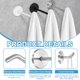 thumbnail image 3 of Uxcell 3 piezas de ganchos para toallas de baño de acero inoxidable, ganchos redondos de pared de 4x0.3 pulgadas para batas y abrigos con tornillos para dormitorio, cocina, armario, gabinete, plata, 3 of 7