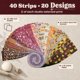 thumbnail image 3 of Telas NEEDLES QUILT STUDIO 40 tiras de 6 cm – Flores de Otoño, 3 of 8