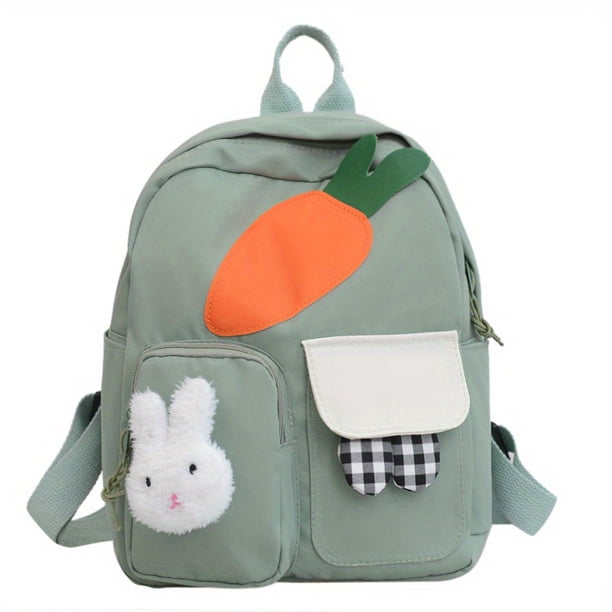 Children's Cute Schoolbags Cartoon Bunny Carrot Schoolbags For Primary School Students Kindergarten Schoolbags