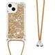 thumbnail image 2 of Funda FOXDOCK para iPhone 13 Mini con Cuerda Ajustable, Brillo Líquido, Protección Antigolpes y Lente – Ideal para Regalo, 2 of 6