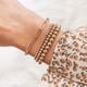 thumbnail image 2 of Pulseras de cuentas para mujeres, delicadas pulseras elásticas con cuentas, juego para mujeres, pulsera ajustable de plata esterlina/chapada en oro de 14 quilates, joyería para mujeres, de moda, 7 pul, 2 of 6