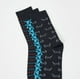 thumbnail image 2 of Calcetines Hombre Tripack Mix Print Negro Corona, 2 of 4