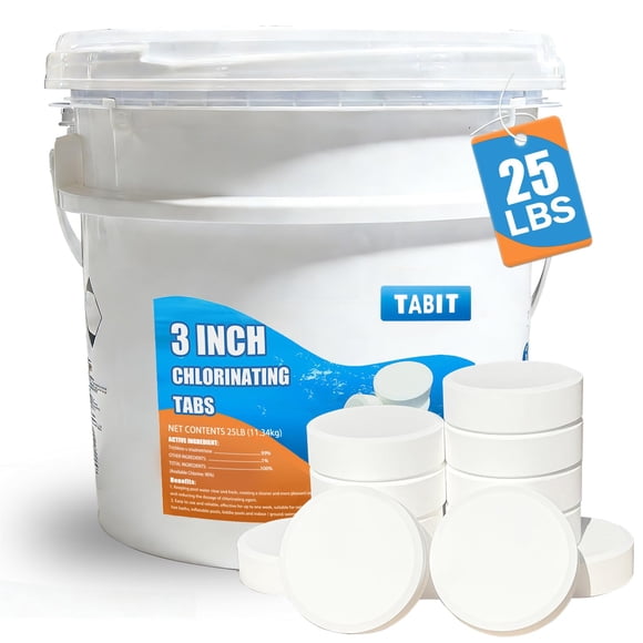Tabletas de cloro TABIT de 3 pulgadas, 11,5 kg, disolución lenta