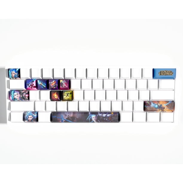 Set de keycaps IYTYIR Jinx League of Legends de 12 teclas para MX