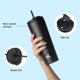 thumbnail image 4 of Vaso térmico Konokyo de 900 ml de acero inoxidable negro, 4 of 7