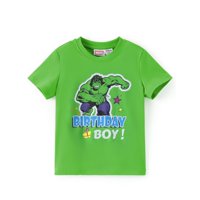 Disney - Camiseta Marvel Hulk Birthday Boy De Manga Corta Para Niños De 2 A 9 Años