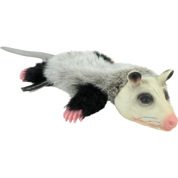Juguete de peluche para perro Hyper Pet Real Skinz Opossum