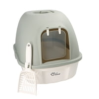 Arenero Gatos Con Puerta Abatible Gris 52X41X405 Cm Petwoow