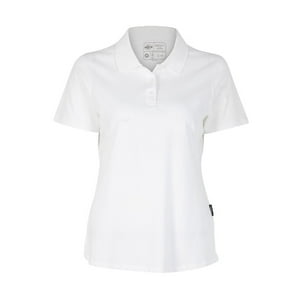 T-World - Polera Polo Dryfresh Smooth 60% Algodón Manga Corta Mujer Blanco