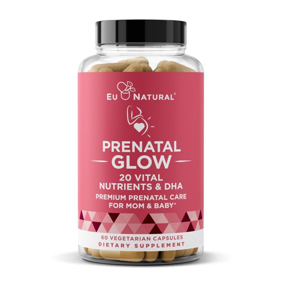 Vitaminas prenatales Glow para mujeres 20 en 1 con ácido fólico y DHA
