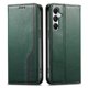 thumbnail image 1 of Funda tipo cartera para Samsung Galaxy A16 de piel con cierre magnético, ranuras para tarjetas y correa para la muñeca Verde, 1 of 6