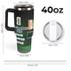 thumbnail image 2 of Maple Vaso aislado de acero inoxidable con asa, diseño temático, regalo para familia, amigos y fans; incluye pajita y encaja en el portavasos estándar, 40 oz, 2 of 6