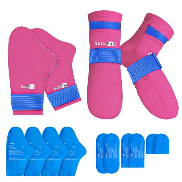 Calcetines y Guantes de Terapia Fría SUZZIPAD XL Rosa