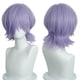thumbnail image 2 of Xiao Hua Peluca sintética de 1 pieza, color púrpura, cabello corto pre-peinado, peluca de cabello sintético liso y grueso, ideal para fiestas temáticas., 2 of 3