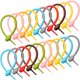thumbnail image 1 of Boao 20 Piezas de Bridas de Silicona, Clips Reutilizables de 22 cm, 1 of 7