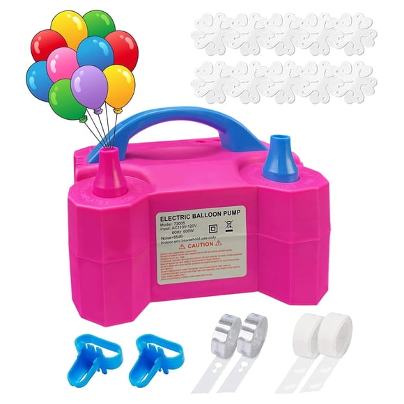 Bomba eléctrica para globos SINBEE portátil de doble boquilla 600W