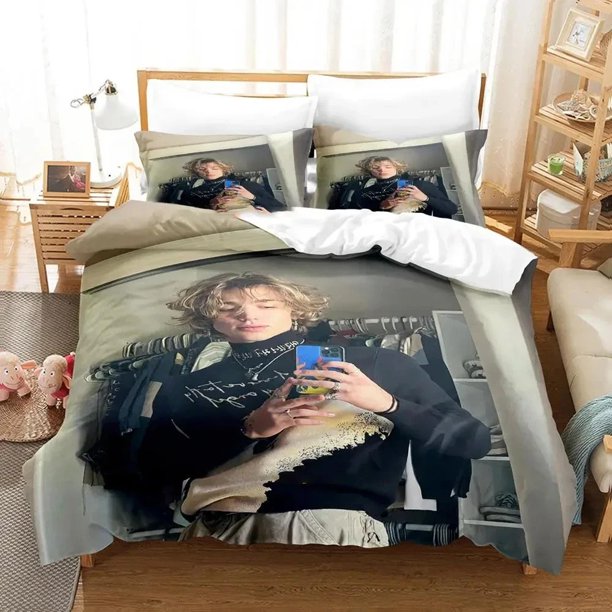 Vinnie Hacker Bedding Set Duvet Cover Bed Set Quilt Cover Pillowcase Comforter Size Boys Adult Bedding Set Bed Sheets
