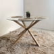 thumbnail image 2 of Comedor Mesa Warwick Vidrio 120cm + 4 sillas Capitonne Velvet Gris, 2 of 3