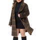 thumbnail image 4 of Agnes Orinda Conjuntos de Halloween para Mujeres Tallas Grandes Abrigos de Cuadros Shacket con Solapa Muesca Doble Botonadura Casual Cálido Otoño Invierno Abrigo Medio-Largo 1X Marrón, 4 of 6