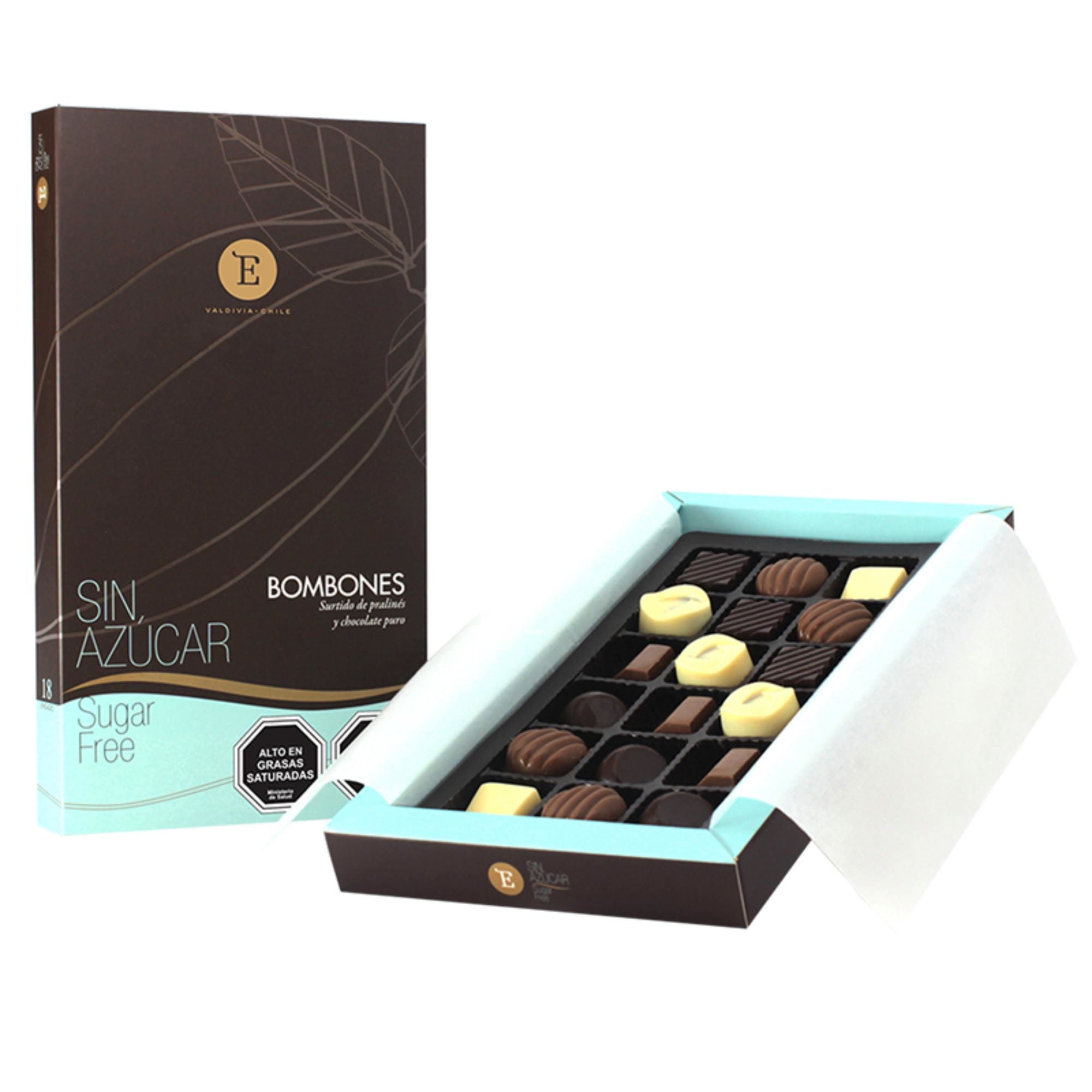 Chocolate Bombón Sin Azucar 185 g Entrelagos