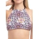 thumbnail image 1 of Bikini peto cruzado estampado blanco Talla L, 1 of 4