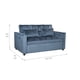 thumbnail image 5 of Sofá Cama 2 Cuerpos Moderno Dallas Gris KMP1GR, 5 of 11
