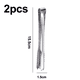 thumbnail image 2 of Pinzas de acero inoxidable para hielo, pinzas para servir cubitos de hielo con dientes, 2 of 5