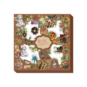 Juego De Pegatinas Eranc, 100 Hojas, Flores, Capibara Y Contabilidad Manual