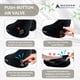 thumbnail image 4 of Almohada inflable de viaje Modern Advantage con cuello con capucha negra, 4 of 5