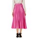 thumbnail image 3 of Falda de fiesta plisada midi con cintura elástica metálica para mujer NOMADIC NOOK S Rosa Rojo, 3 of 7