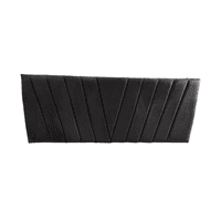 Importclick - Respaldo Elegante 1 Plaza Capitone 105X60 Cm Negro Felpa