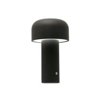 Vgo - Lampara De Mesa Negro Recargable Con Sensor 21 Cm