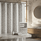 thumbnail image 2 of Cortina De Baño Blanca Con Manchas Peva 180x180cm, 2 of 5