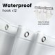 thumbnail image 4 of Cortina de ducha LiBa impermeable PEVA blanca 300 ml 180 x 180 cm, 4 of 7