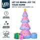 thumbnail image 3 of Árbol de Navidad inflable Joiedomi de 213 cm, rosa, con luces LED, 3 of 8