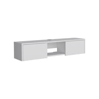 Fmfurniture - Panel Tv 49 Con 2 Puertas Fm-011B - Blanco