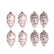 thumbnail image 2 of 8 Piezas De Decoraciones Colgantes De Cono De Pino Navide?o Para Corona, Etiqueta De Regalo Para Exteriores, Oro Rosa, 2 of 5