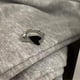 thumbnail image 1 of Anillo Pareja Compromiso Ilusiones Plata S925 Calidad Ajustable Corazon negro, 1 of 3